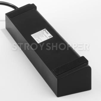 Розеточный блок 4-х местный + 3 USB черный/шампань рифленый WL20-04-03