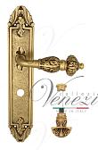 Дверная ручка Venezia на планке PL90 мод. Lucrecia (франц. золото) сантехническая, пов