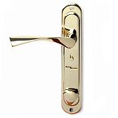 Дверная ручка на планке Apecs HP-61.0723-S-C-G-L левая (золото)