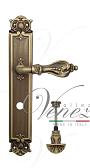 Дверная ручка Venezia на планке PL97 мод. Florence (мат. бронза) сантехническая, повор