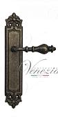 Дверная ручка Venezia на планке PL96 мод. Gifestion (ант. бронза) проходная